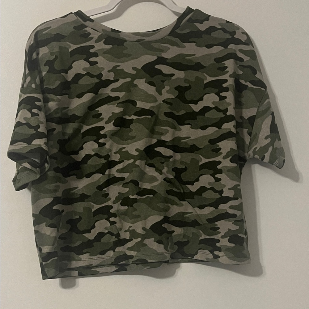 Banana Republic Green Camo Tee